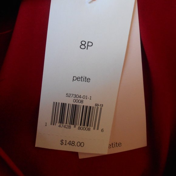 NWT $148 BANANA REPUBLIC Silk Red Mini Dress 8P Sexy Cocktail Party Date Night - Picture 5 of 6